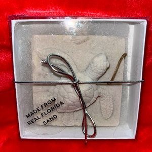 Turtle ornament made from real Florida sand!